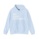 Light blue hoodie with Eat. Sleep. Pickleball. text design