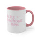 White mug with a Pink accent and "In My Pickleball Era" bubble text with sparkles