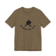 Heather Olive pickleball t-shirt with a paddle and ball icon over "Happy Place" text
