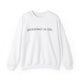 Pickleball sweatshirt with a "pickleball is life." text design