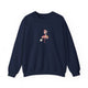 Flamingo Pickleball Crewneck Sweatshirt - Poised Until the Pop-Up