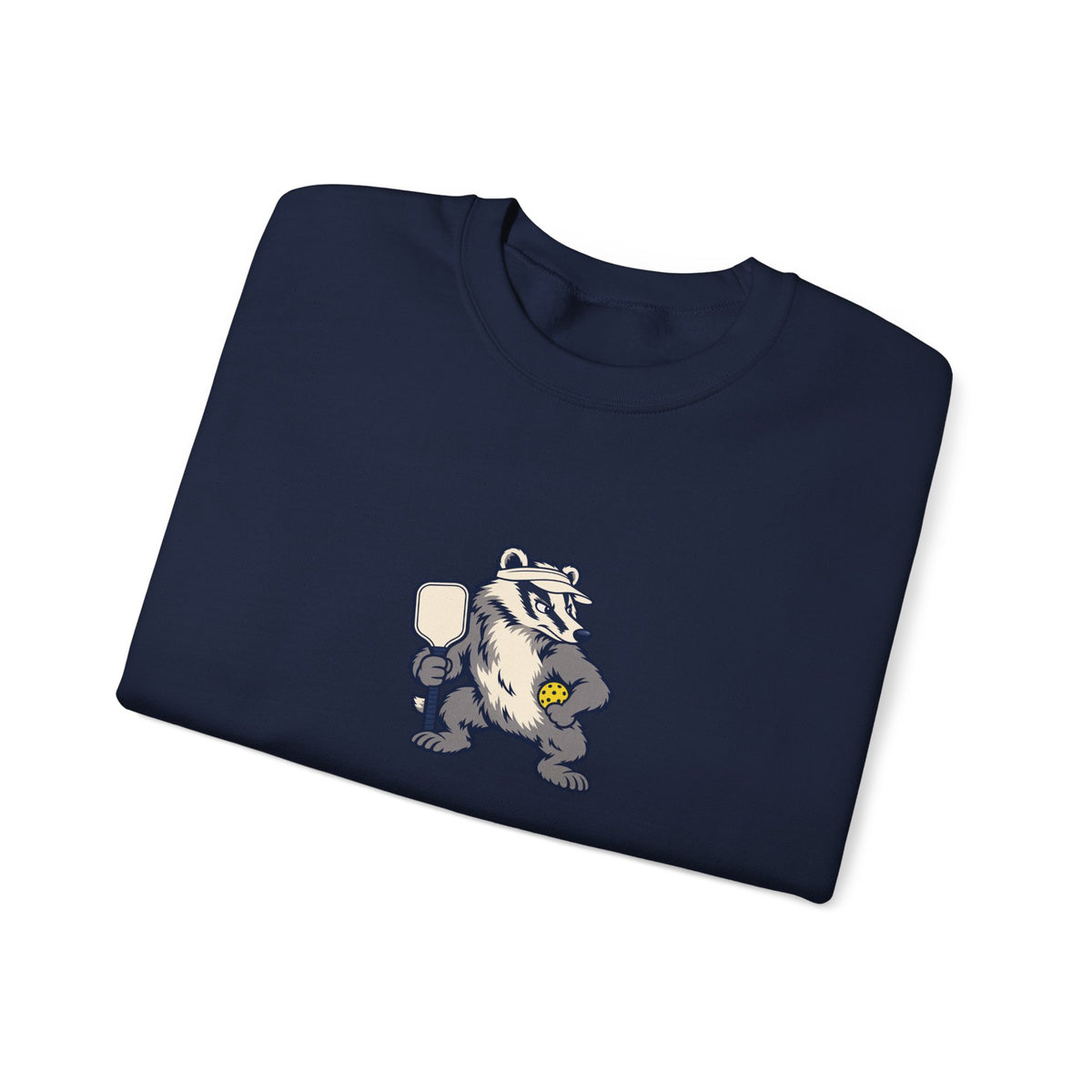Badger pickleball crewneck sweatshirt, Don't Poke the Badger