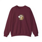 Hedgehog pickleball crewneck sweatshirt, Small Player, Full Commitment