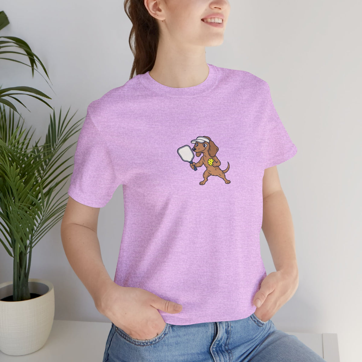 Dachshund pickleball t-shirt, Short Legs, Long Rallies