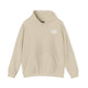 Sand hoodie with a small white PICKLEBALLER chest logo featuring crossed paddles