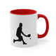 Color Accent Coffee Mug - Pickleball Player