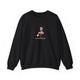 Funny Flamingo Pickleball Crewneck Sweatshirt - Good Form, Questionable Footwork