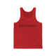 Unisex pickleball tank top with a simple lowercase typewriter-style "pickleball." wordmark