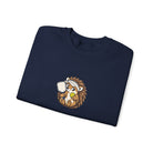Hedgehog pickleball crewneck sweatshirt, Small Player, Full Commitment