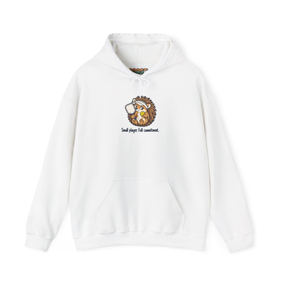 Hedgehog pickleball hoodie in White