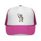 Pickleball turtle trucker hat in Pink