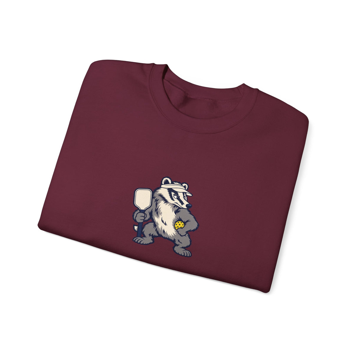 Badger pickleball crewneck sweatshirt, Don't Poke the Badger