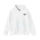White hoodie with a small black PICKLEBALLER chest logo featuring crossed paddles