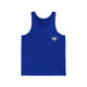 Tank top with a small PICKLEBALLER chest logo featuring crossed pickleball paddles