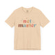 Heather sand dune t-shirt with retro Net Master text design and sparkle accents