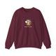 Funny Hedgehog Pickleball Crewneck Sweatshirt - Small Player, Full Commitment