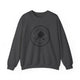 Dark Heather pickleball sweatshirt with a circular Pickleball Bainbridge Island, WA 1965 badge logo