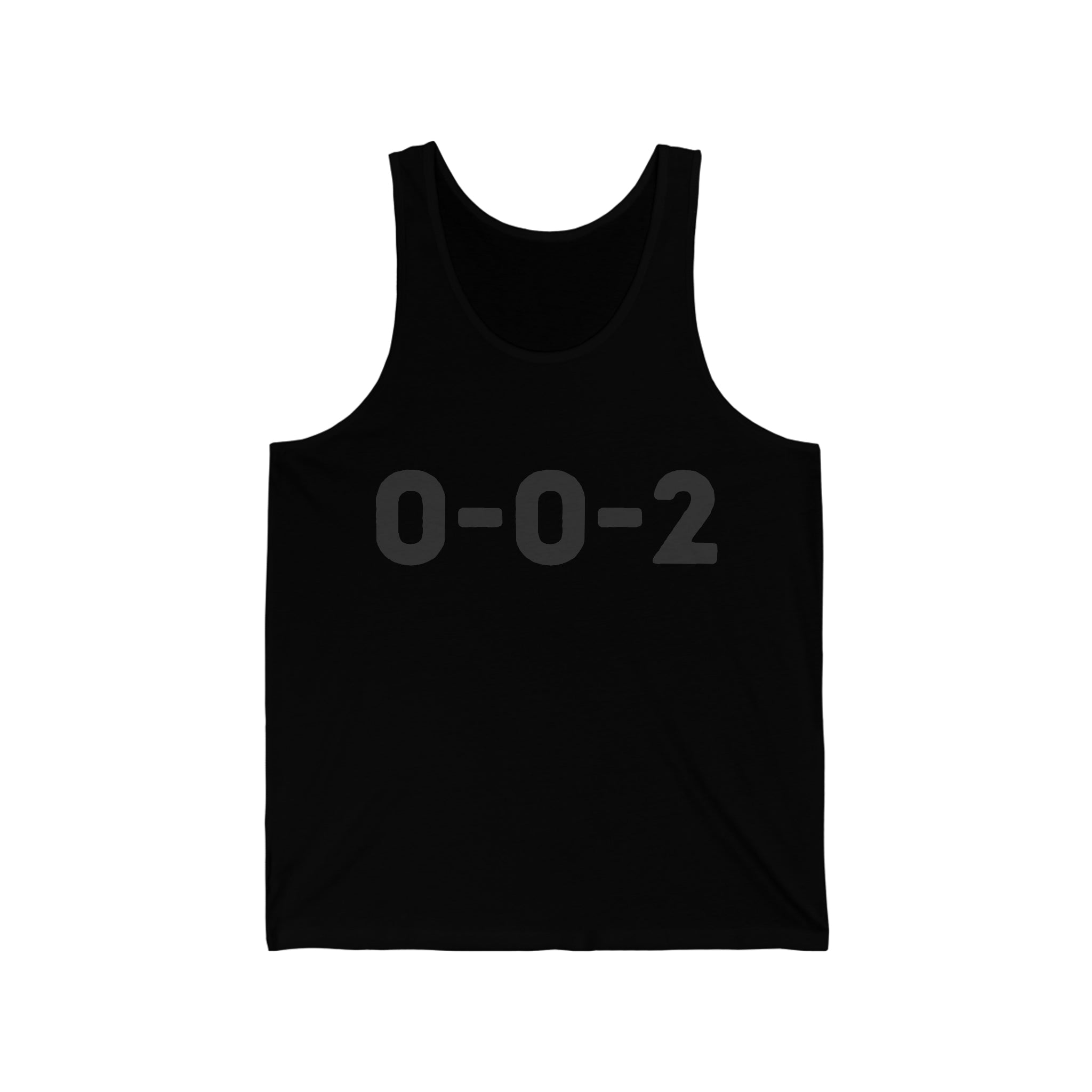 Unisex Pickleball Tank | 0-0-2 | Black on Black Collection Unisex Pickleball Tank | 0-0-2 | Black on Black Collection