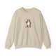 Funny Bear Pickleball Crewneck Sweatshirt - Soft Hands, Loud Paddle