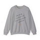 Sport Grey pickleball sweatshirt with handwritten "I'm sorry for what I said when I was playing pickleball" script and heart doodle