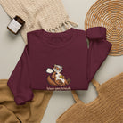 Otter pickleball crewneck sweatshirt, Between Games, Technically