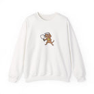 Dachshund pickleball crewneck sweatshirt, Short Legs, Long Rallies