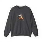 Otter pickleball crewneck sweatshirt in Dark Heather