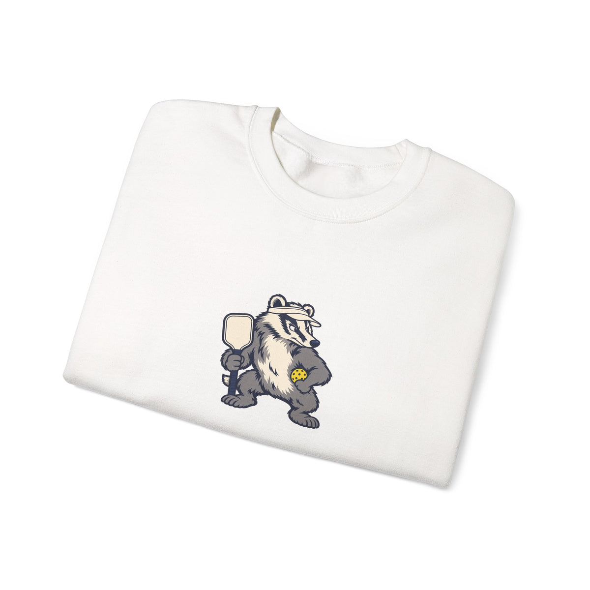 Badger pickleball crewneck sweatshirt, Don't Poke the Badger