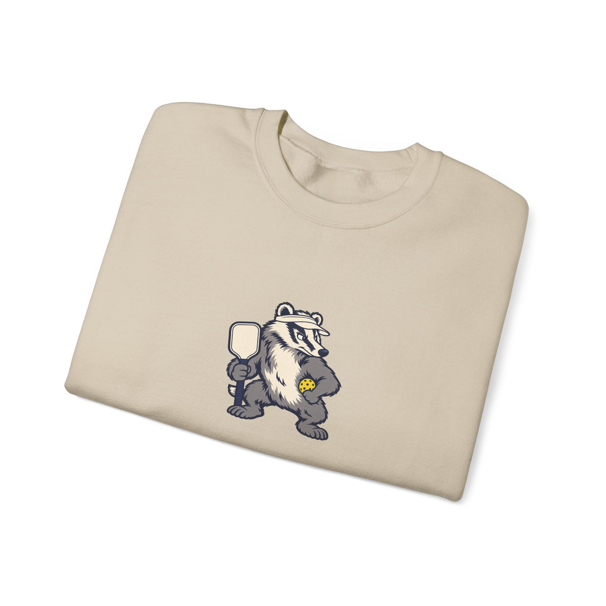 Badger pickleball crewneck sweatshirt, Don't Poke the Badger