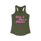 Women's Racerback Slim Fit Pickleball Tank | Dink it Like a Mother | Pink Wednesdays Collection