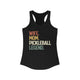 Black racerback tank top with a retro WIFE. MOM. PICKLEBALL LEGEND. text design