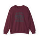 Pickleball sweatshirt with bold stacked "HAPPY PEOPLE PLAY PICKLEBALL" text and crossed paddles graphic