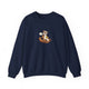 Otter pickleball crewneck sweatshirt in Navy