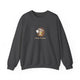 Funny Hedgehog Pickleball Crewneck Sweatshirt - Small Player, Full Commitment