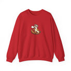 Otter pickleball crewneck sweatshirt in Red