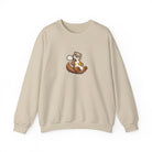 Otter pickleball crewneck sweatshirt in Sand