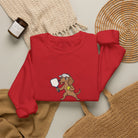 Dachshund pickleball crewneck sweatshirt, Short Legs, Long Rallies