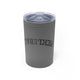 Grey vacuum insulated tumbler with an upside-down "PICKLEBALL" wordmark