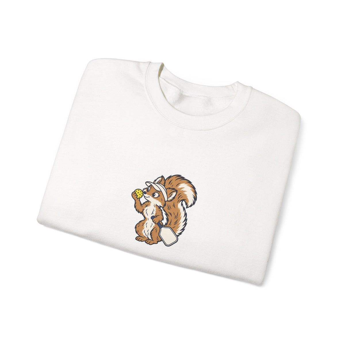 Squirrel pickleball crewneck sweatshirt, Wait, What's the Score?