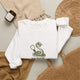 Snake pickleball crewneck sweatshirt in White, No Feet, No Foot Faults