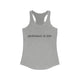 Pickleball tank top with a "pickleball is life." text design