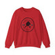 Red pickleball sweatshirt with a circular Pickleball Bainbridge Island, WA 1965 badge logo