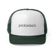 Dark Green trucker cap with a bold arched "PICKLEBALL" wordmark