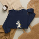 Penguin pickleball crewneck sweatshirt in Navy, Cool Under Pressure