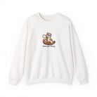 Otter pickleball crewneck sweatshirt in White