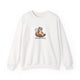 Otter pickleball crewneck sweatshirt in White