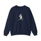 Funny Penguin Pickleball Crewneck Sweatshirt - Less Footwork, More Optimism