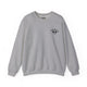 Sport grey crewneck sweatshirt with a small PICKLEBALLER chest logo featuring crossed paddles