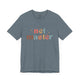 T-shirt with retro Net Master text design and sparkle accents