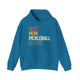 Antique sapphire hoodie with a retro WIFE. MOM. PICKLEBALL LEGEND. text design
